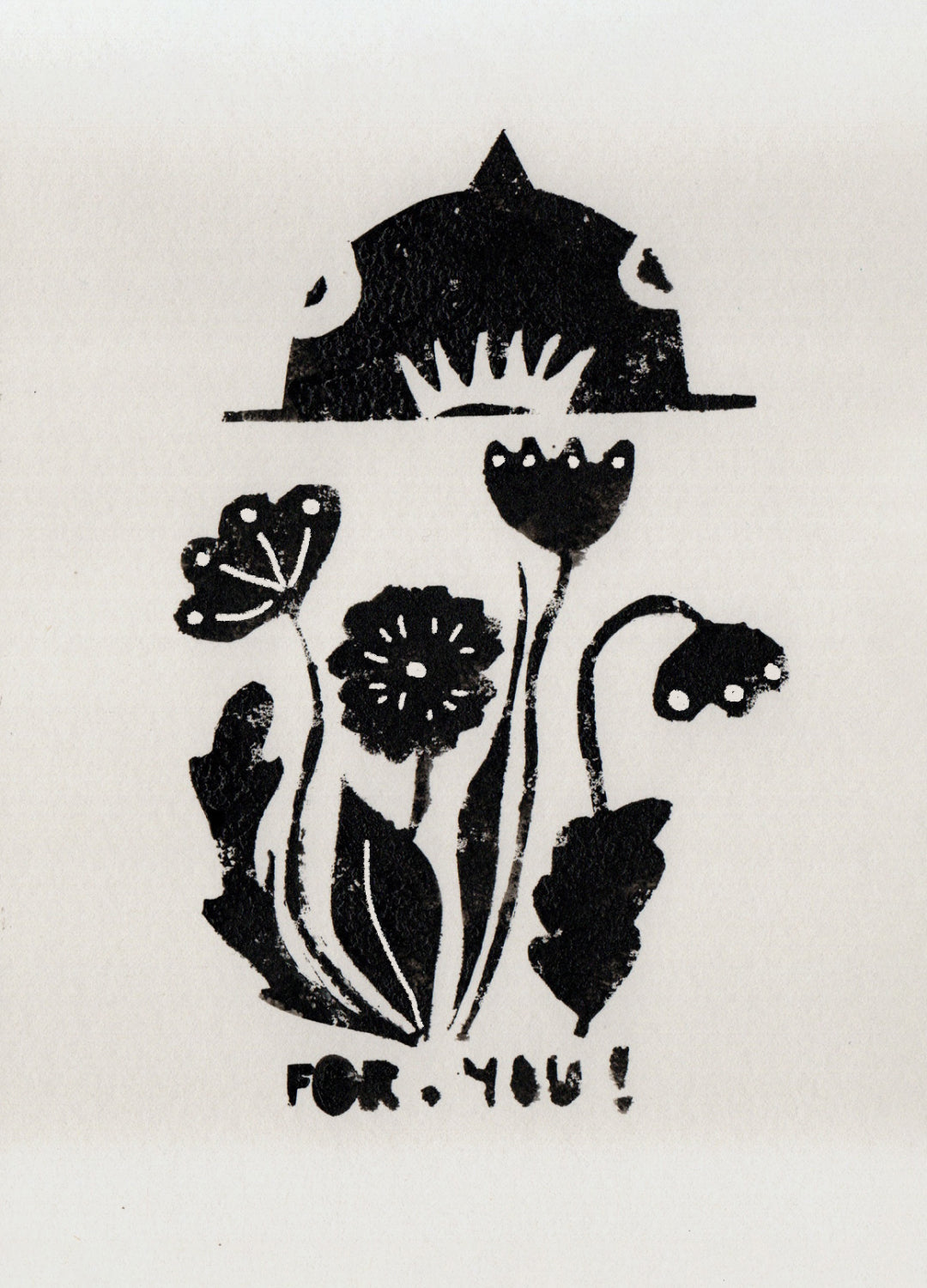 Original postcard - Long dog