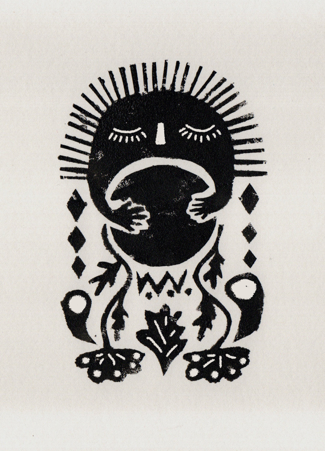 Original postcard - Long dog