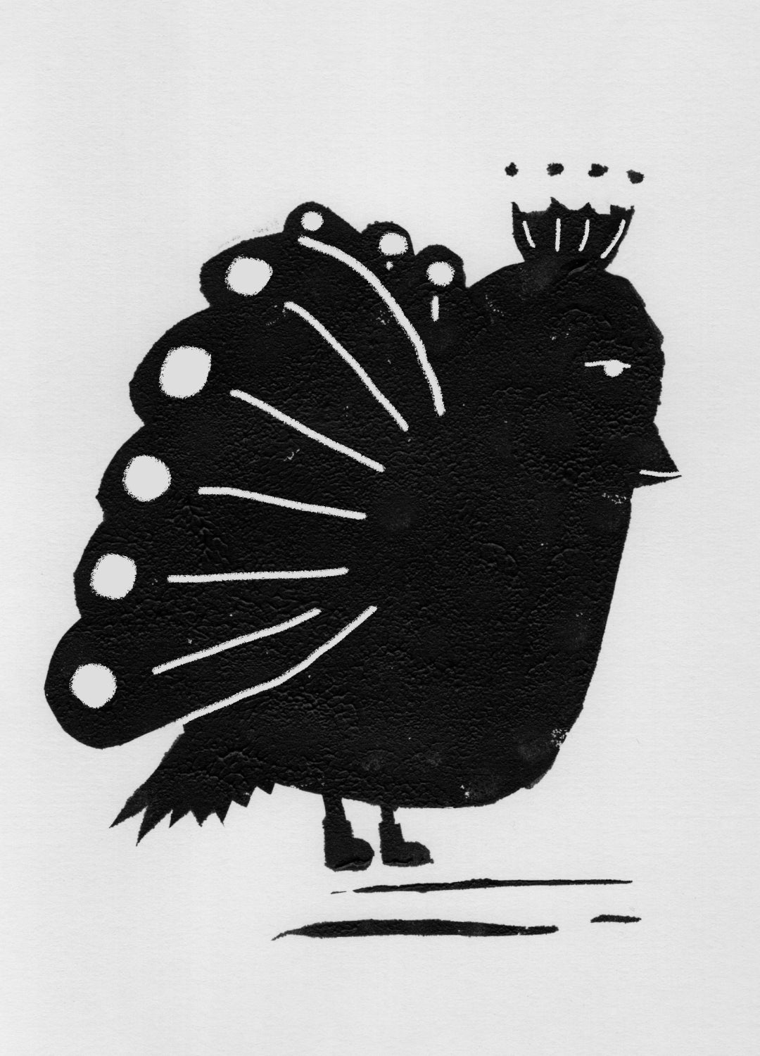 Original postcard - Long dog