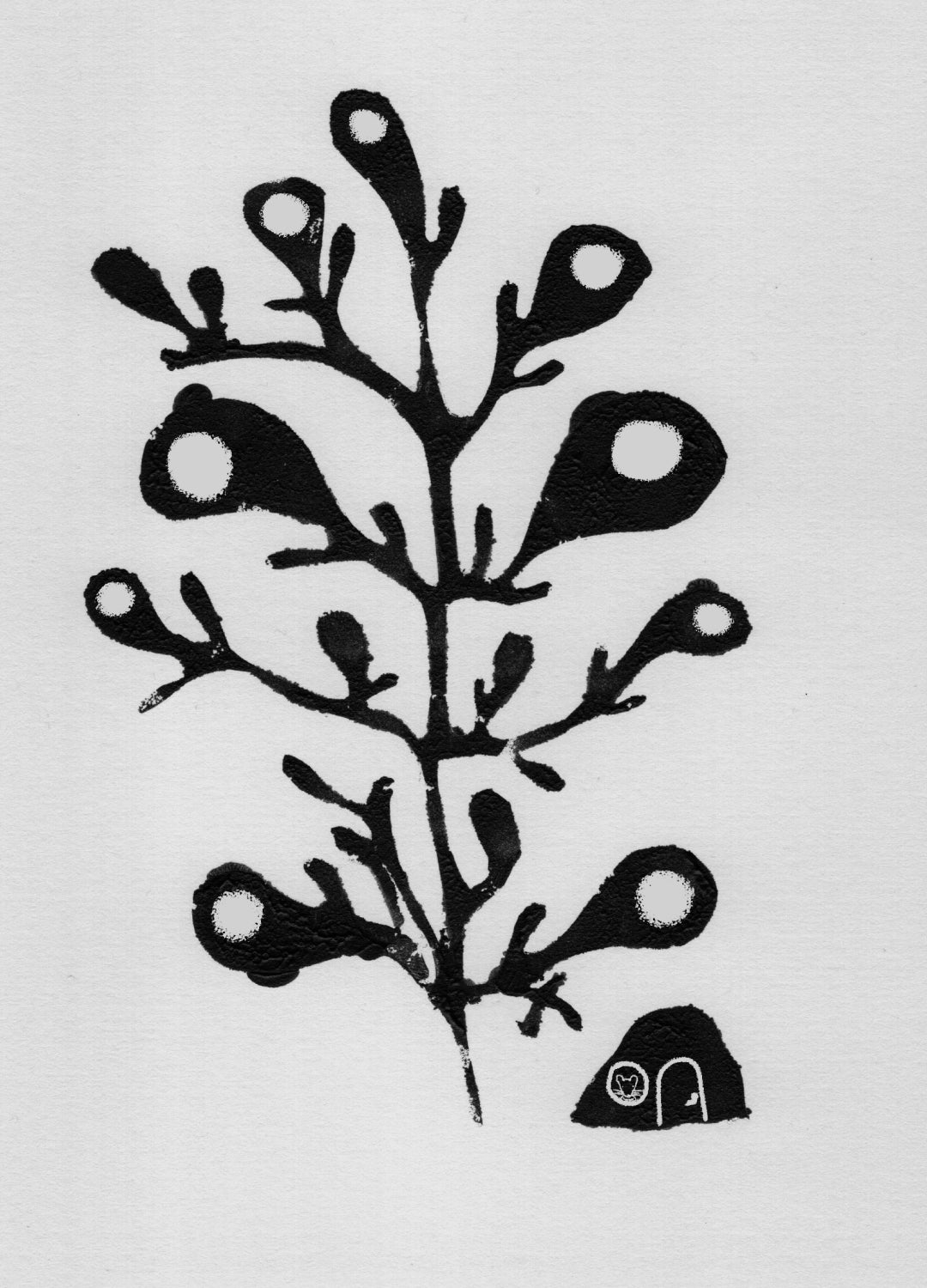 Original postcard - Long dog