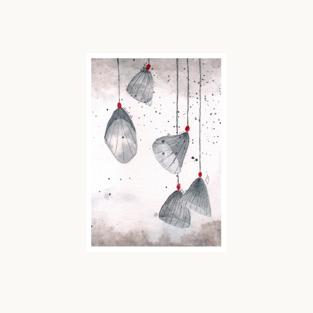 Christmas card - Dancing bells